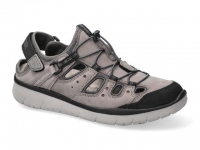 Chaussure all rounder velcro modele maroon gris